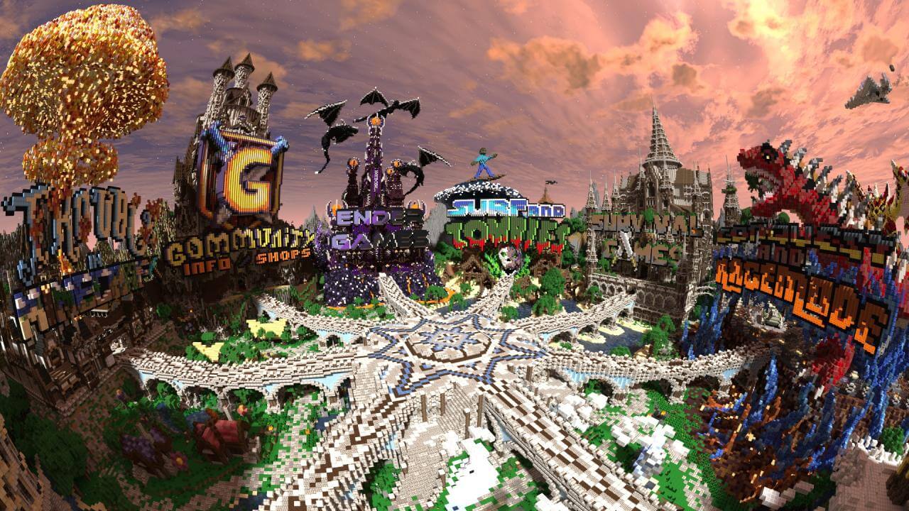 Les plus beaux HUB/Spawn des serveurs Minecraft